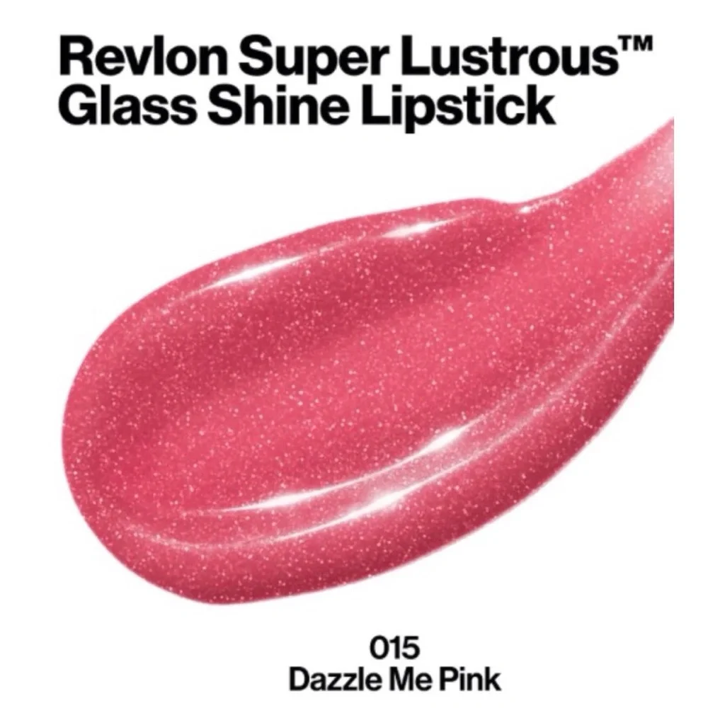 Revlon Super Lustrous Glass Shine Lipstick, (#015 Dazzle Me Pink) (NWT)